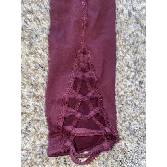Free People Movement Braided Leggings XS Capri Active Gym gorp hippie pants - Picture 3 of 8